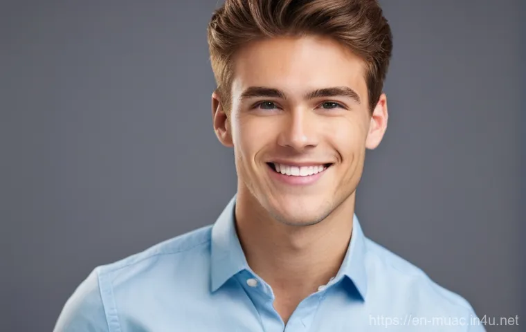 뮤지컬 배우의 비대면 오디션 준비 - A focused young adult female, mid-twenties, with natural, confident expression, making direct eye co...